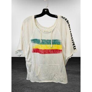 BILLABONG Terry Cloth Top Oversized Active-ware Graphic Size Large